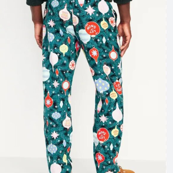 NWT Old Navy Men's Festive Holiday Print Pajama Pants - Picture 2 of 3